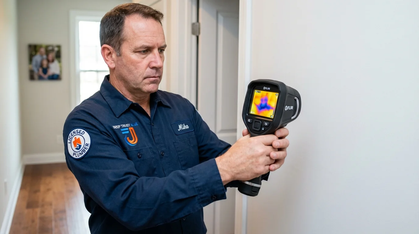 Thermal imaging leak detection by Johns Plumbing LLC in Byrdstown